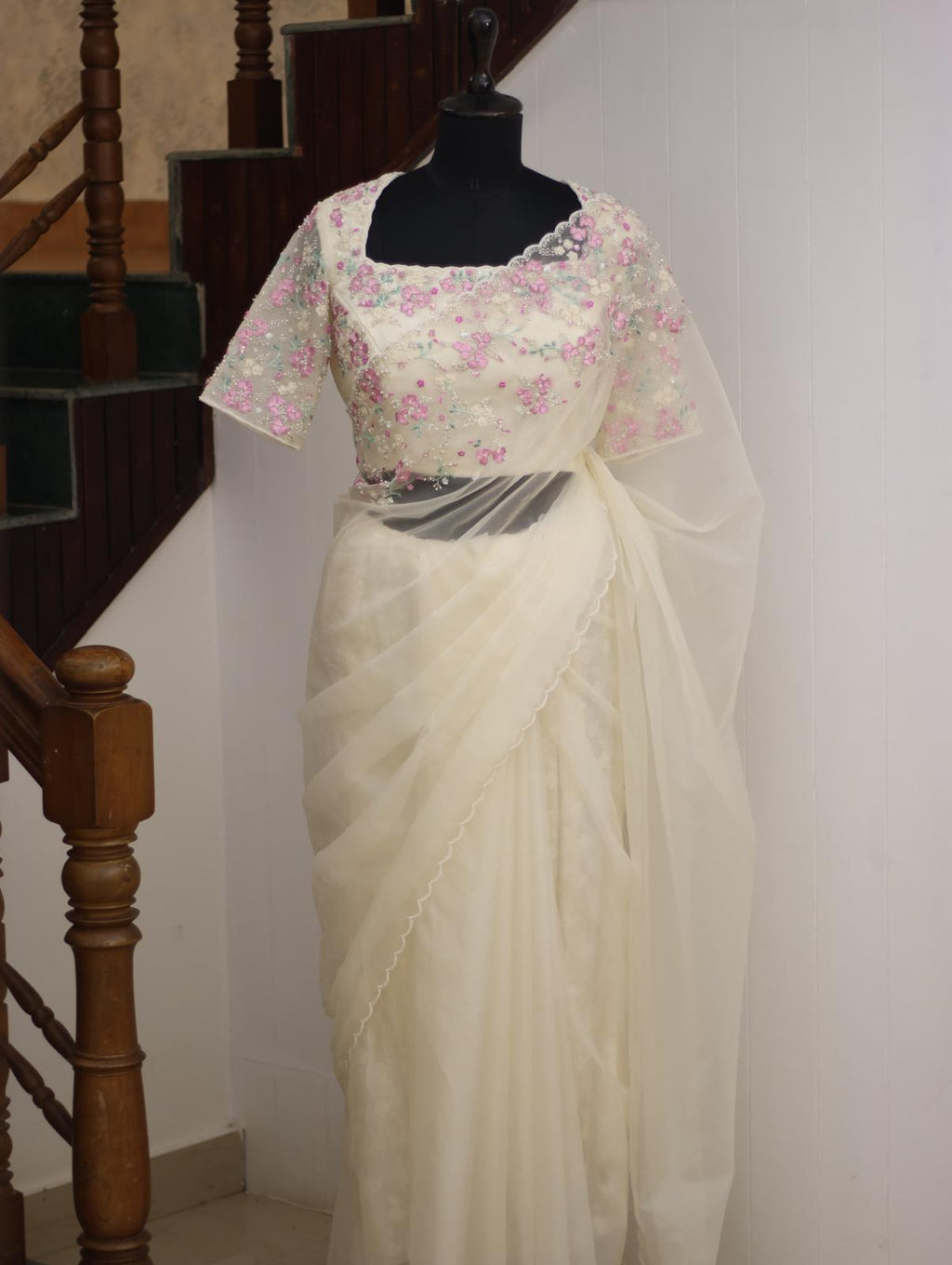 Pearl Drape: Saree